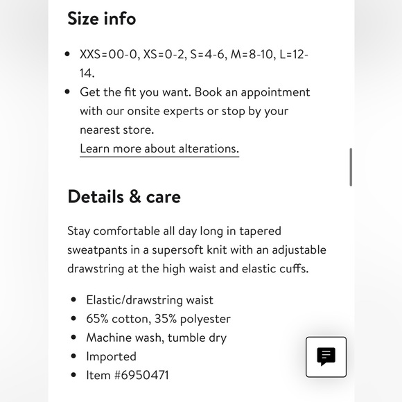 NWOT Alo Easy 7/8 Sweatpant - Picture 3 of 7